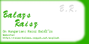 balazs raisz business card